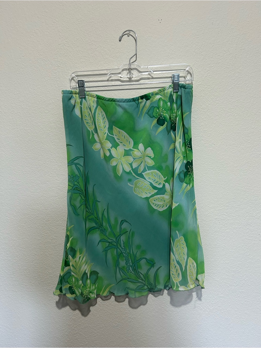 VINTAGE Y2K Green Floral Skirt